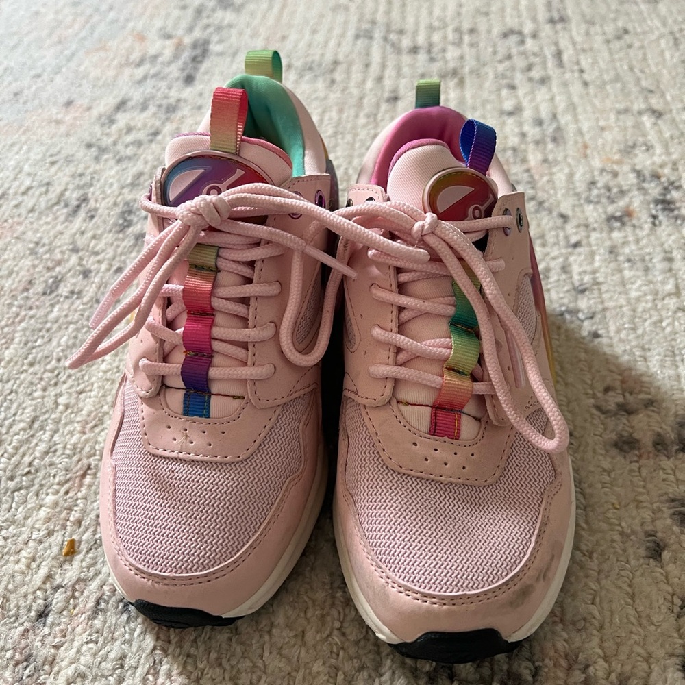 Heelys Pink and Rainbow Skate Shoes